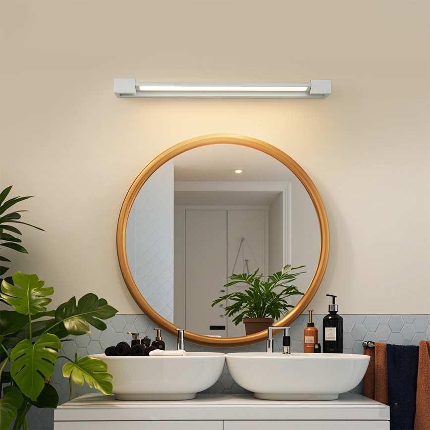 Brilagi - Illuminazione LED per specchio da bagno AQUA LINE LED/18W/230V 60 cm IP44 cromo opaco CRI 90