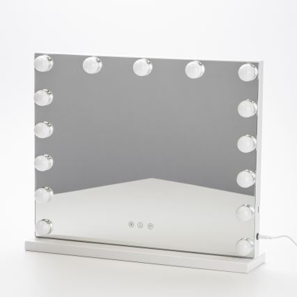 BRILAGI - LED Specchio da trucco dimmerabile HOLLYWOOD LED/15W/230V CCT + USB bianco