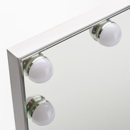 BRILAGI - LED Specchio da trucco dimmerabile HOLLYWOOD LED/15W/230V CCT + USB bianco
