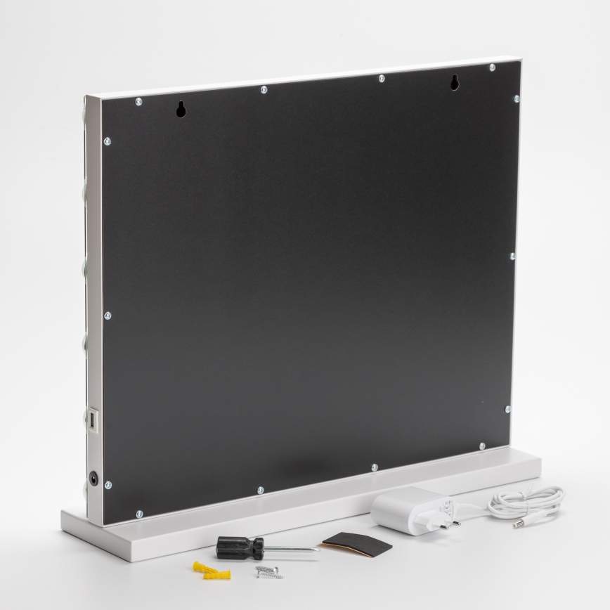 BRILAGI - LED Specchio da trucco dimmerabile HOLLYWOOD LED/15W/230V CCT + USB bianco
