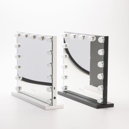 BRILAGI - LED Specchio da trucco dimmerabile HOLLYWOOD LED/15W/230V CCT + USB bianco