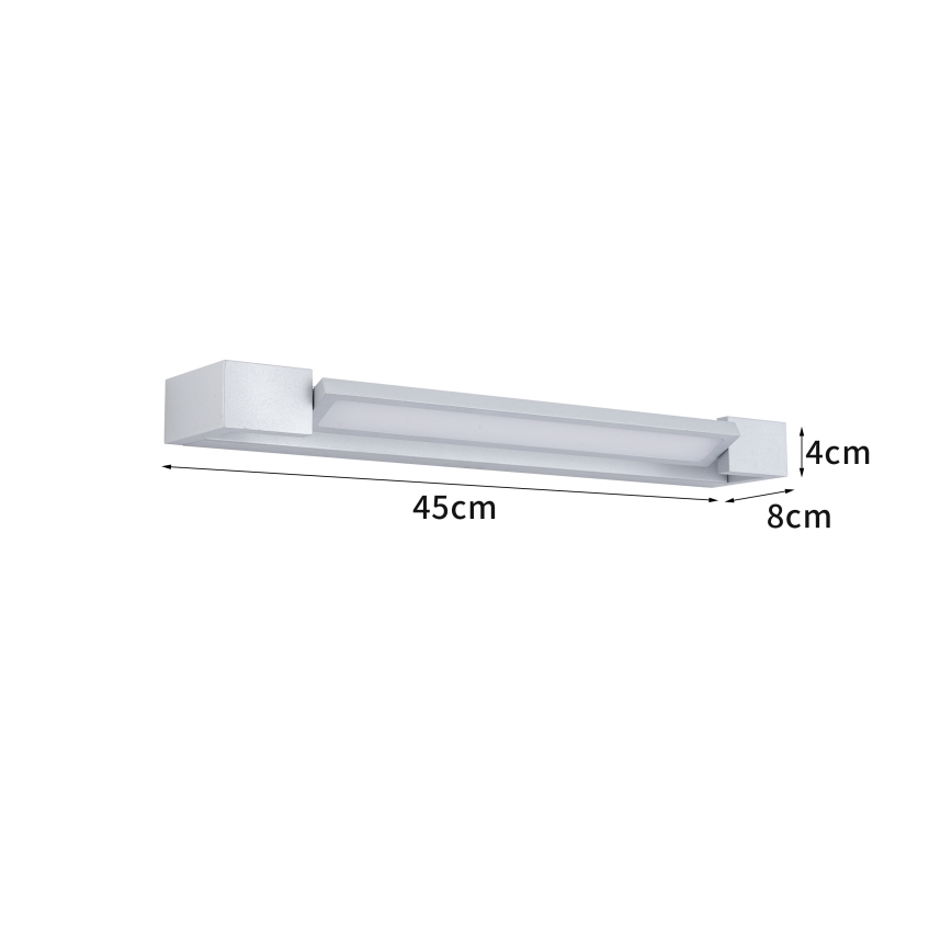 Brilagi - Illuminazione a LED per specchio da bagno AQUA LINE LED/12W/230V 45 cm IP44 cromo opaco CRI 90