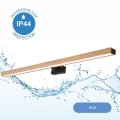 Brilagi - LED-Spiegelbeleuchtung für Badezimmer WOODY MIRROR LED/15W/230V 90 cm IP44 Eiche/schwarz