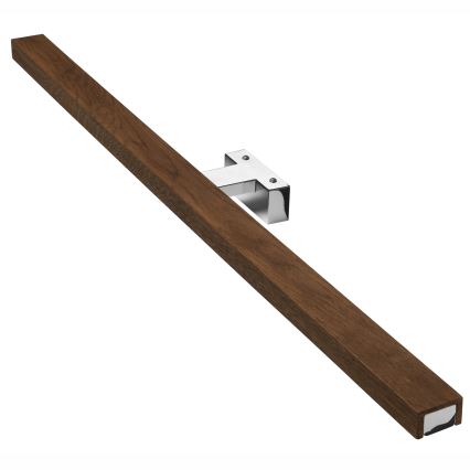 Brilagi - LED-Spiegelbeleuchtung für Badezimmer WOODY MIRROR LED/15W/230V 90 cm IP44 Eiche Kirsche/glänzendes Chrom
