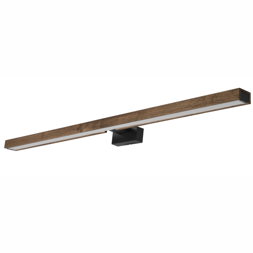Brilagi - LED-Spiegelbeleuchtung für Badezimmer WOODY MIRROR LED/15W/230V 90 cm IP44 Eiche Walnuss/schwarz
