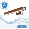 Brilagi - LED-Spiegelbeleuchtung für Badezimmer WOODY MIRROR LED/8W/230V 40 cm IP44 Eiche Kirsche/glänzendes Chrom