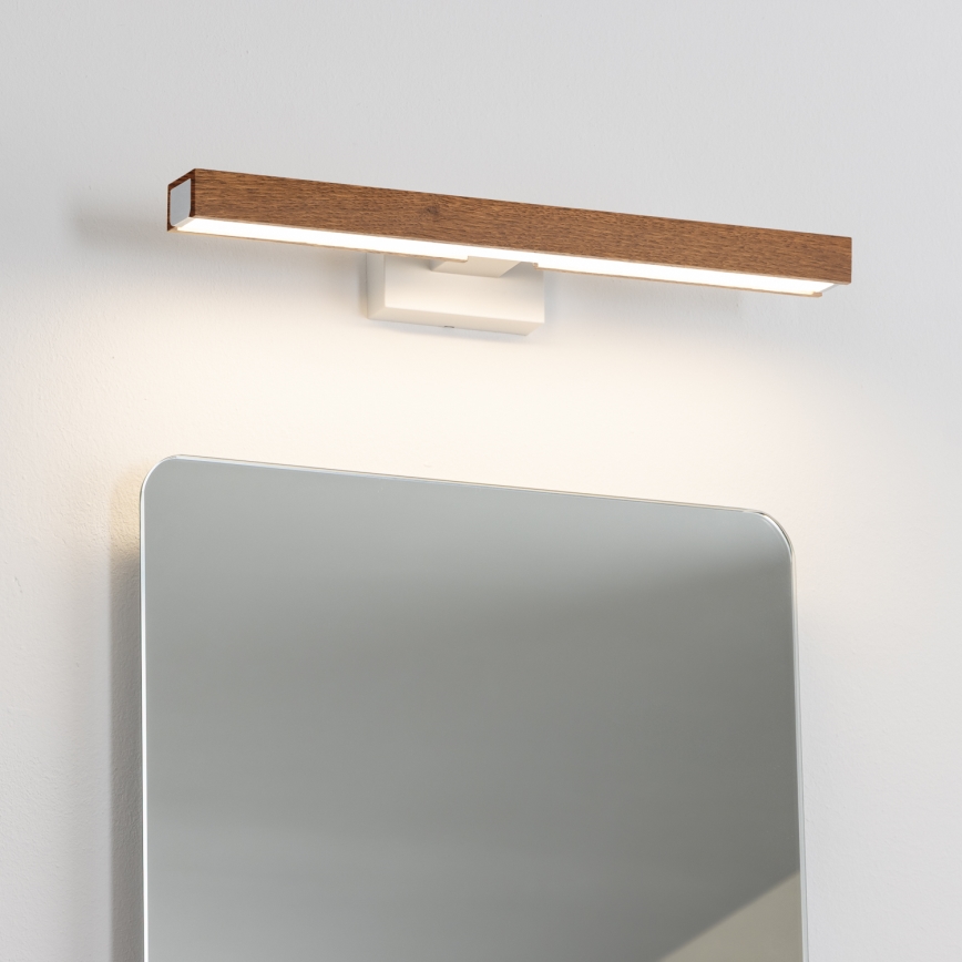 Brilagi - LED-Spiegelbeleuchtung für Badezimmer WOODY MIRROR LED/8W/230V 40 cm IP44 Eiche Kirsche/weiß