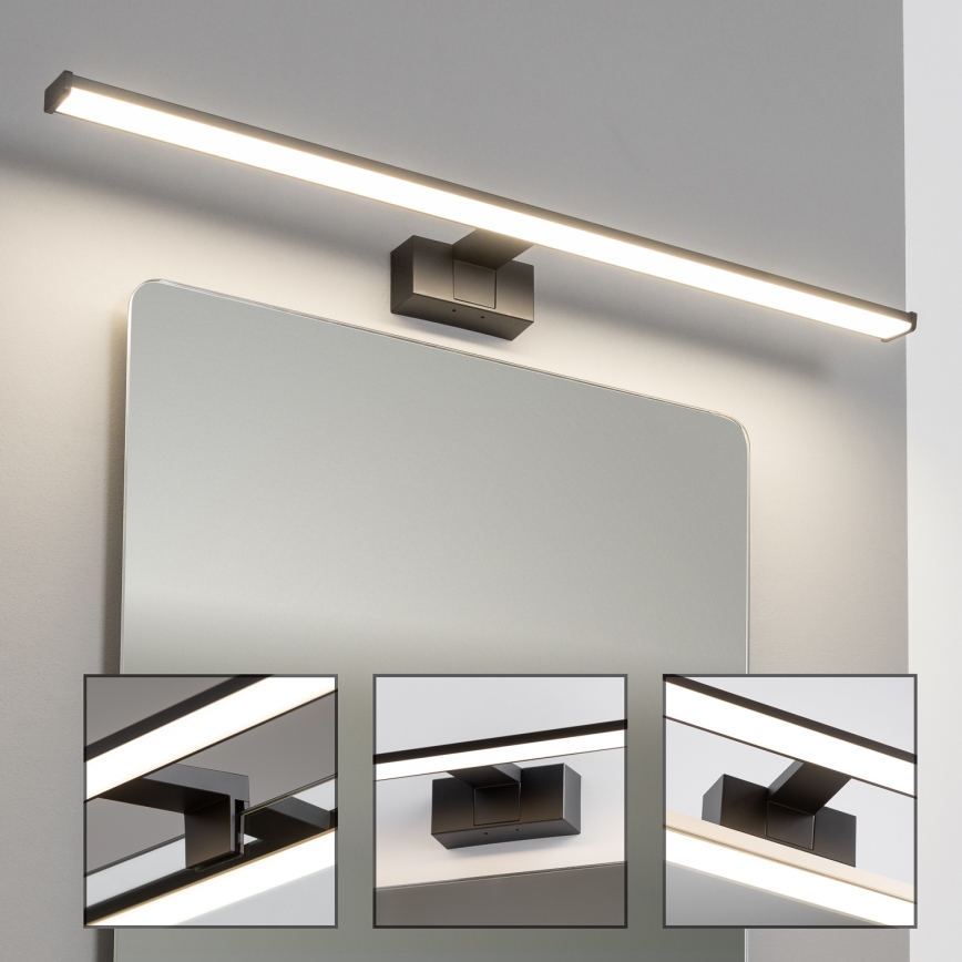 Brilagi - LED-Spiegelleuchte für Badezimmer 3-in-1 VESTRA LED/15W/230V 80 cm IP44 schwarz