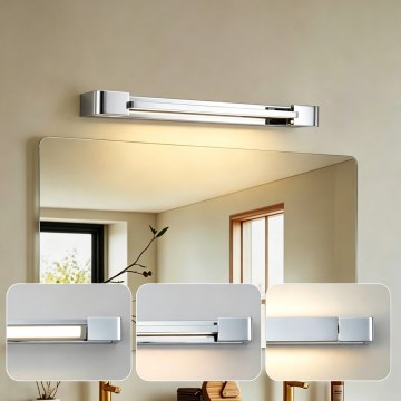 Brilagi - LED-Spiegelleuchte für Badezimmer AQUA LINE LED/12W/230V 45 cm IP44 glänzender Chrom CRI 90