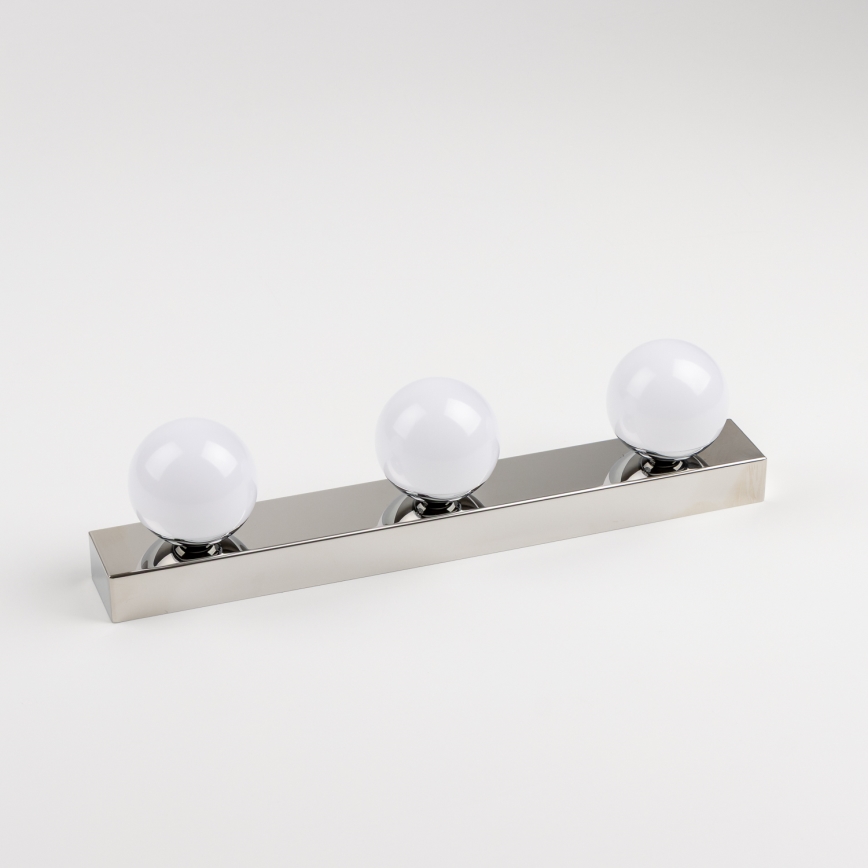Brilagi - LED-Spiegelleuchte für Badezimmer HOLLYWOOD 3xLED/3W/230V 39 cm IP44 Hochglanzchrom