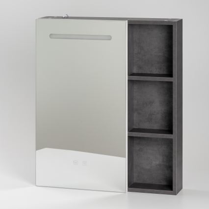 BRILAGI - LED-Spiegelschrank für das Badezimmer mit Hintergrundbeleuchtung TRABIA SINGLE 60x70 cm