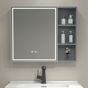 BRILAGI - LED-Spiegelschrank mit Beleuchtung NOTO SINGLE 60x65 cm