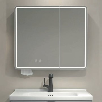 BRILAGI - LED Spiegelschrank mit Hintergrundbeleuchtung NOTO DOUBLE 60x70 cm