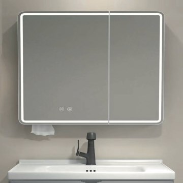 BRILAGI - LED-Spiegelschrank mit integrierter Beleuchtung NOTO DOUBLE 78x70 cm