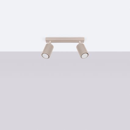 Brilagi - LED-Spot CRESTO 2xGU10/10W/230V taupe