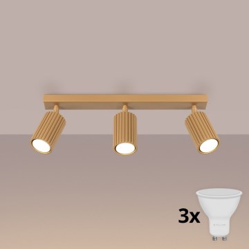 Brilagi - LED-Spot CRESTO 3xGU10/10W/230V goldfarben