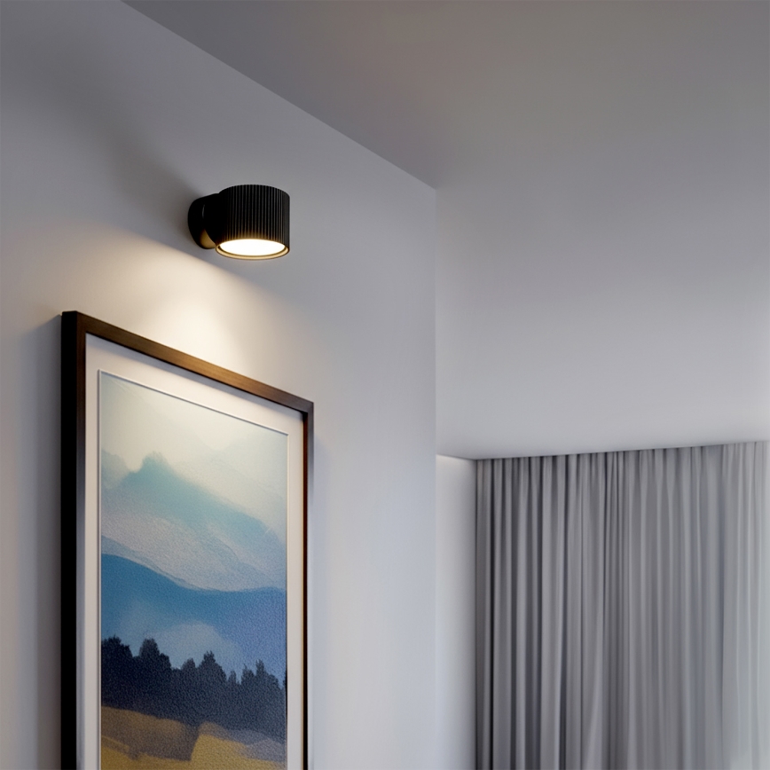 Brilagi - LED Spot mural STRIPY 1xGX53/15W/230V noir