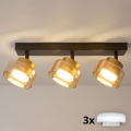 Brilagi - LED Spot orientable AURA LUX 3xGX53/30W/230V noir/doré