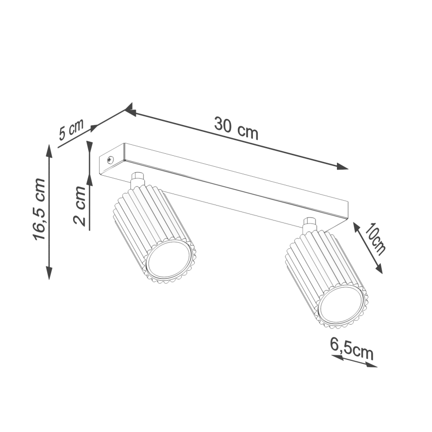 Brilagi - LED-Spotleuchte CRESTO 2xGU10/10W/230V rosa
