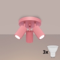 Brilagi - LED-Spotleuchte CRESTO 3x GU10/10W/230V rosa