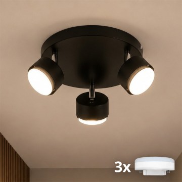 Brilagi - LED-Spotleuchte MONO 3xGX53/30W/230V schwarz