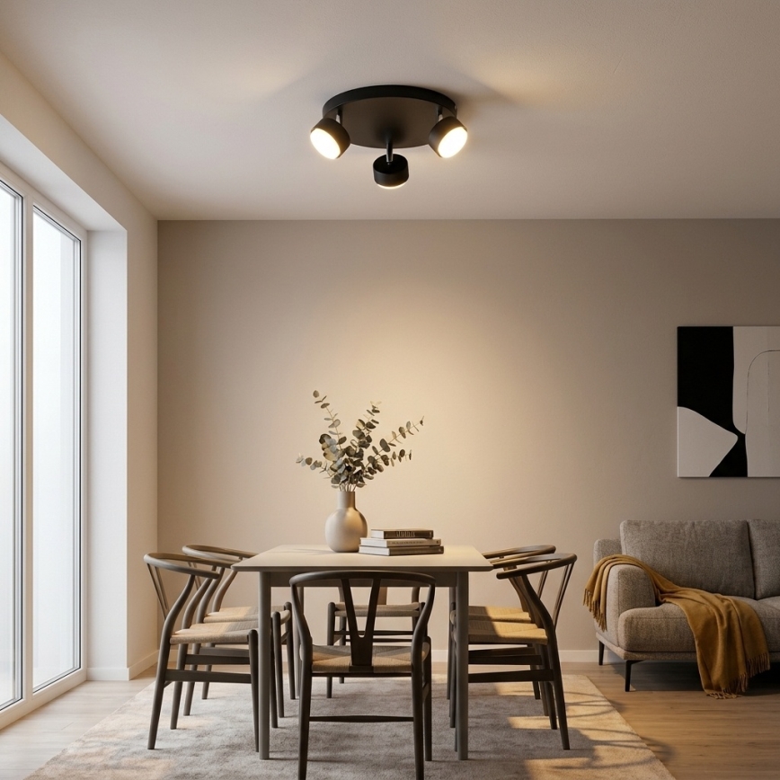 Brilagi - LED-Spotleuchte MONO 3xGX53/30W/230V schwarz