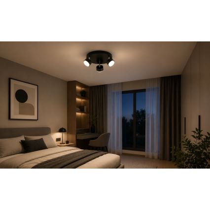 Brilagi - LED-Spotleuchte MONO 3xGX53/30W/230V schwarz