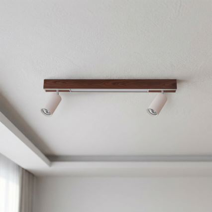 BRILAGI - LED-Spotleuchte SELE 2xGU10/30W/230V + LED/15W weiß/Kirschendekor