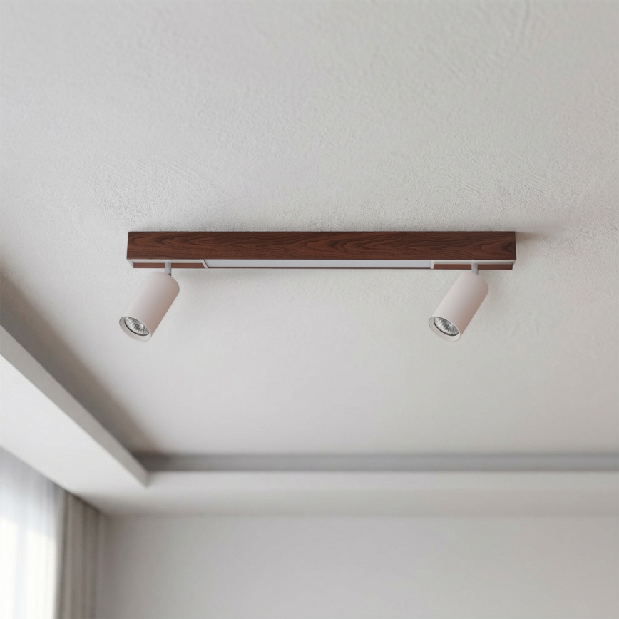 BRILAGI - LED-Spotleuchte SELE 2xGU10/30W/230V + LED/15W weiß/Kirschendekor