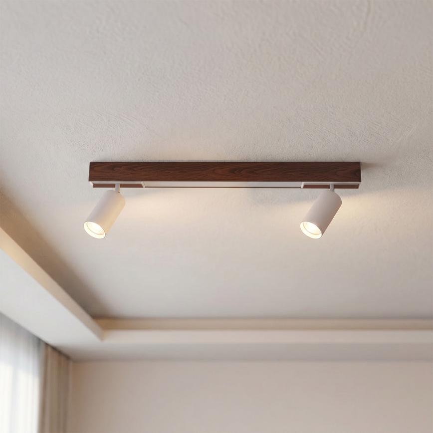 BRILAGI - LED-Spotleuchte SELE 2xGU10/30W/230V + LED/15W weiß/Kirschendekor