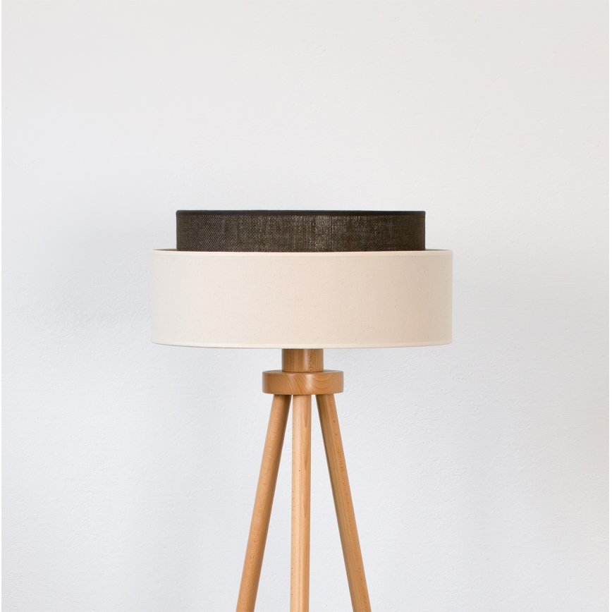 Brilagi - LED-Stehlampe BOHO STYLE 1xE27/15W/230V cremefarben/braun