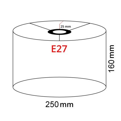 Brilagi - LED Stehlampe CERIA 1x E27/40W/230V Ø 25 cm Bambus/mattes Chrom