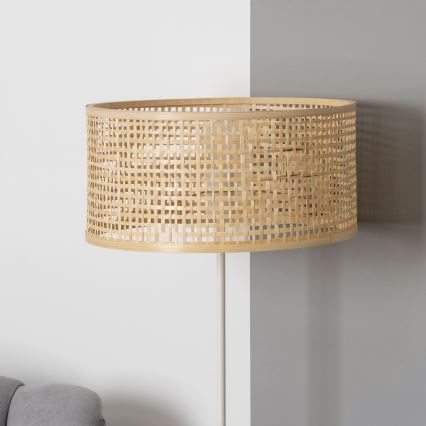 Brilagi - LED-Stehlampe CERIA 1xE27/40W/230V Ø 25 cm Bambus/Weiß