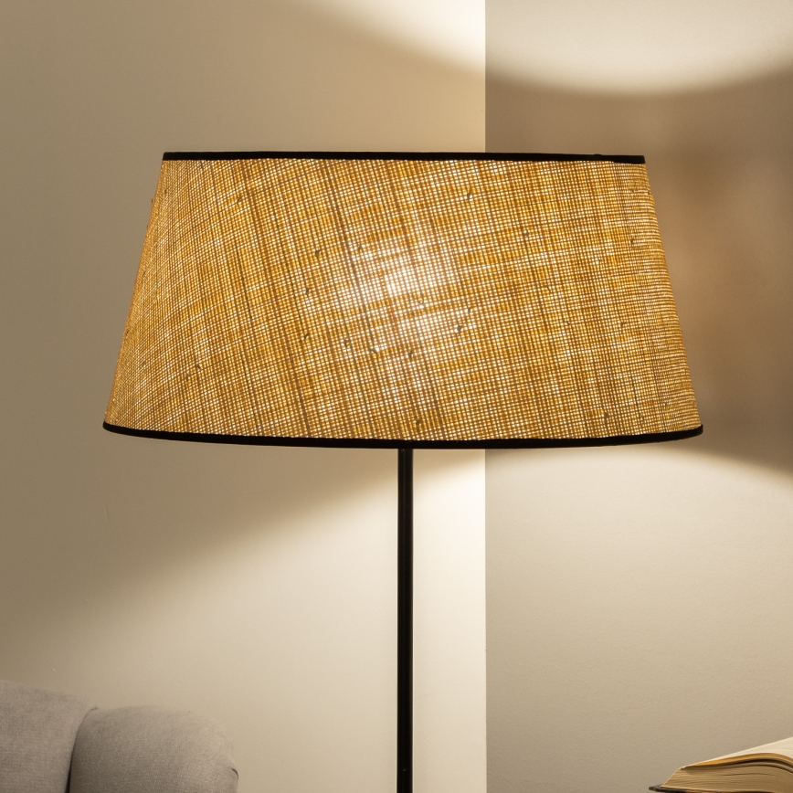 BRILAGI - LED-Stehlampe CERIA 1xE27/40W/230V Ø 50 cm beige/schwarz