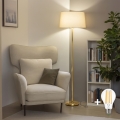 Brilagi - LED-Stehleuchte CERIA, 1x E27/20W/230V, Ø 45 cm, Beige/Gold
