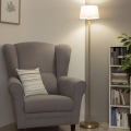 Brilagi - LED-Stehleuchte CERIA 1xE27/20W/230V Ø 25 cm grau/gold