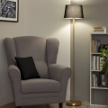 Brilagi - LED-Stehleuchte CERIA 1xE27/20W/230V Ø 30 cm schwarz/gold