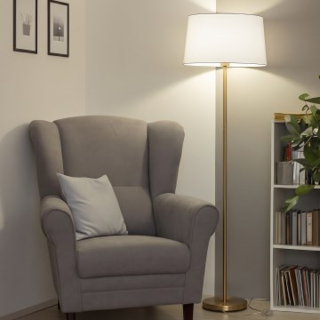 Brilagi - LED-Stehleuchte CERIA 1xE27/20W/230V Ø 45 cm weiß/gold