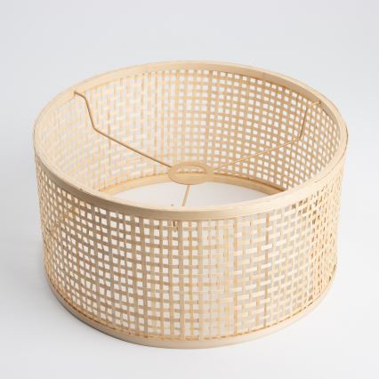 Brilagi - LED-Stehleuchte CERIA 1xE27/40W/230V Ø 40 cm Bambus/mattierter Chrom