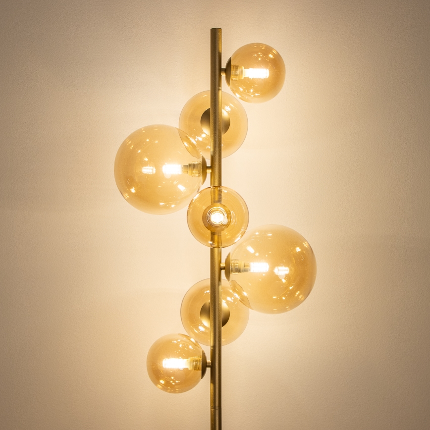 BRILAGI - LED-Stehleuchte MILLA 7xG9/3W/230V golden