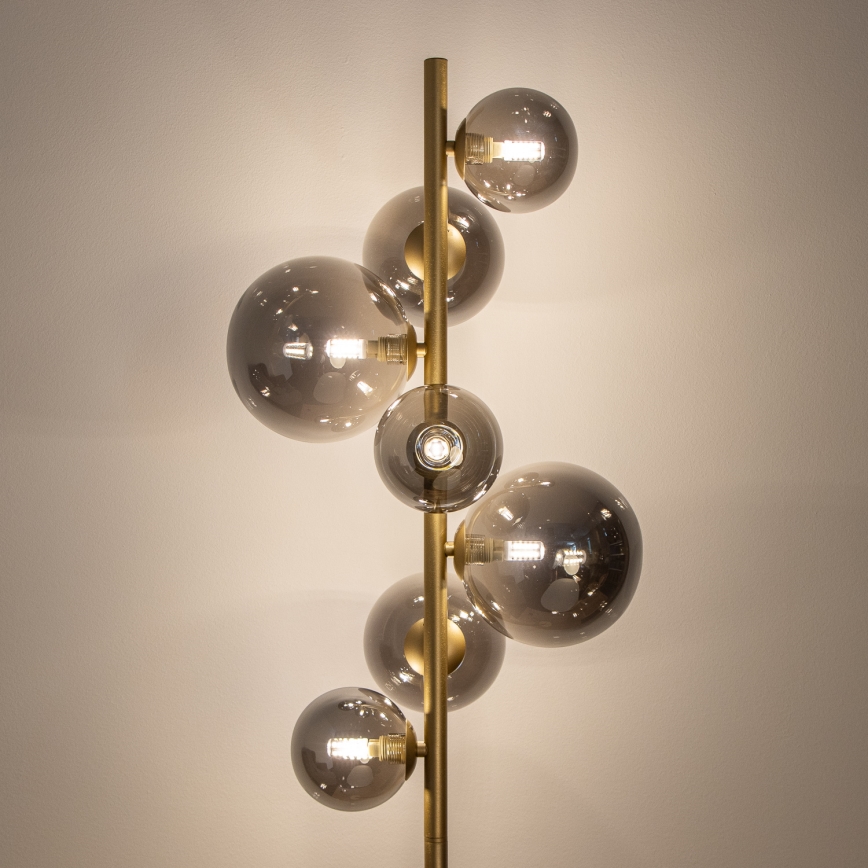 Brilagi - LED-Stehleuchte MILLA 7xG9/3W/230V golden/rauchig