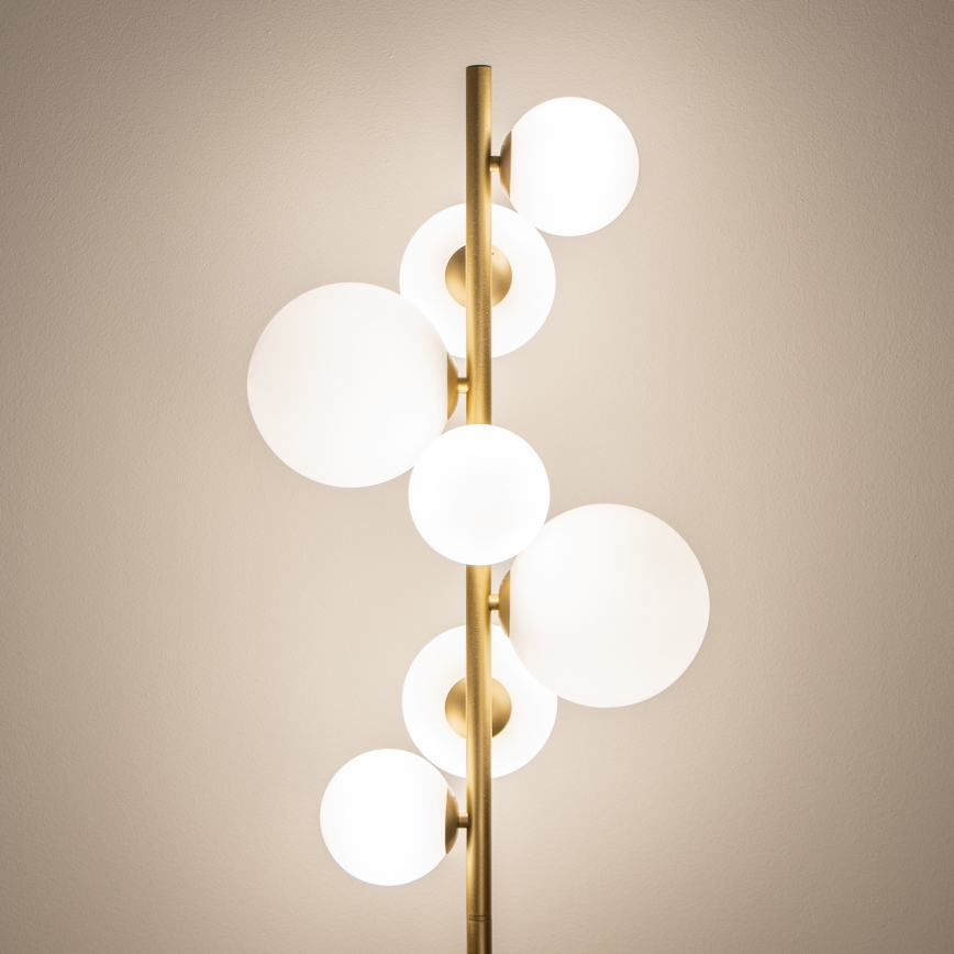 Brilagi - LED-Stehleuchte MILLA 7xG9/3W/230V golden/weiß