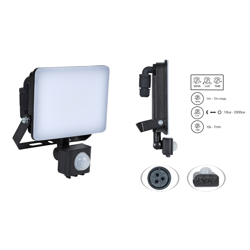Brilagi - LED-Strahler mit Sensor ELARA PRO LED/100W/230V IP65