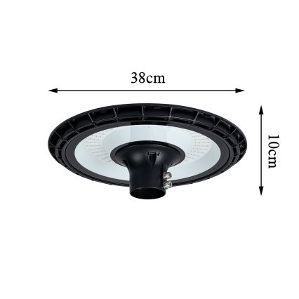 Brilagi - LED-Straßenleuchte mit Mast 3 m URBANSPARK LED/120W/230V schwarz IP65
