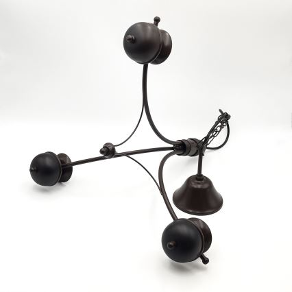 Brilagi - LED Suspension chaîne COTTAGE 3xG9/40W/230V chêne/blanc