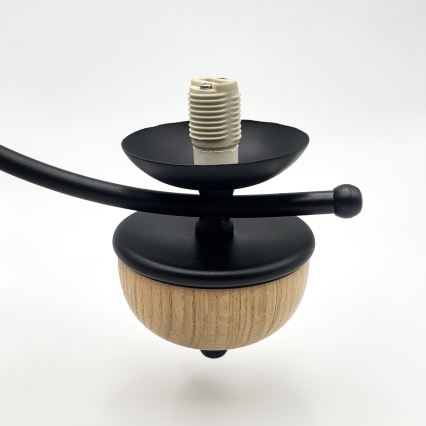 Brilagi - LED Suspension chaîne COTTAGE 3xG9/40W/230V hêtre/blanc