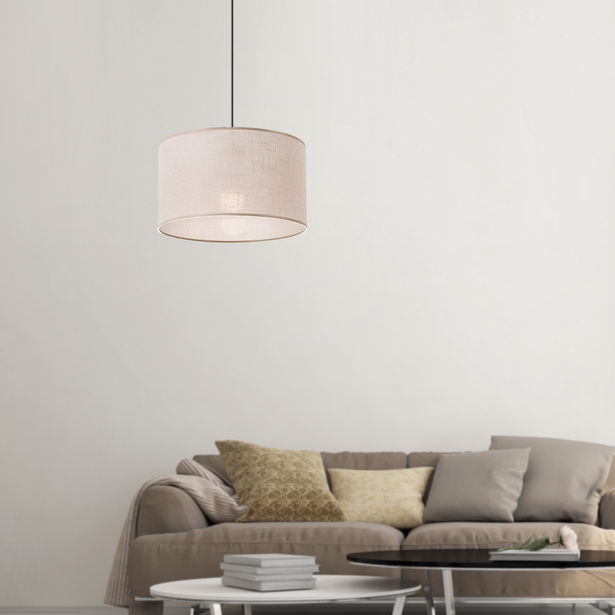 Brilagi - LED Suspension filaire ANTHONY 1xE27/60W/230V chêne/beige