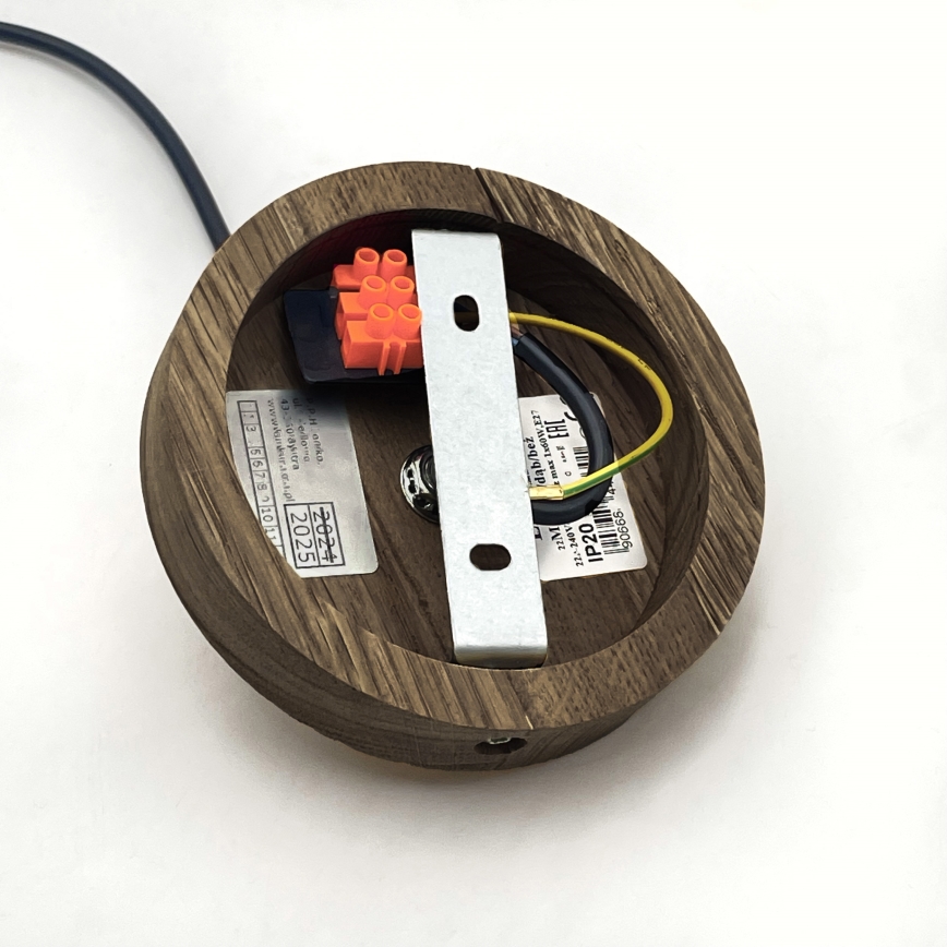 Brilagi - LED Suspension filaire ANTHONY 1xE27/60W/230V chêne noyer/noir