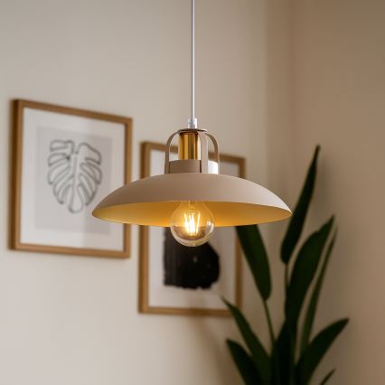 Brilagi - LED Suspension filaire FLAMENGO 1xE27/60W/230V beige