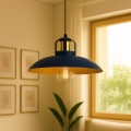 Brilagi - LED Suspension filaire FLAMENGO 1xE27/60W/230V bleu